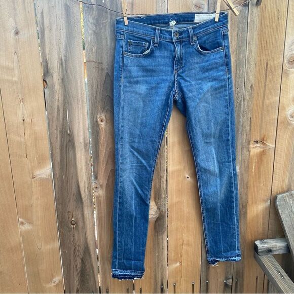 Rag& bone Dre Low-Rise Slim Boyfriend Ankle Jeans size 25 - Picture 13 of 16